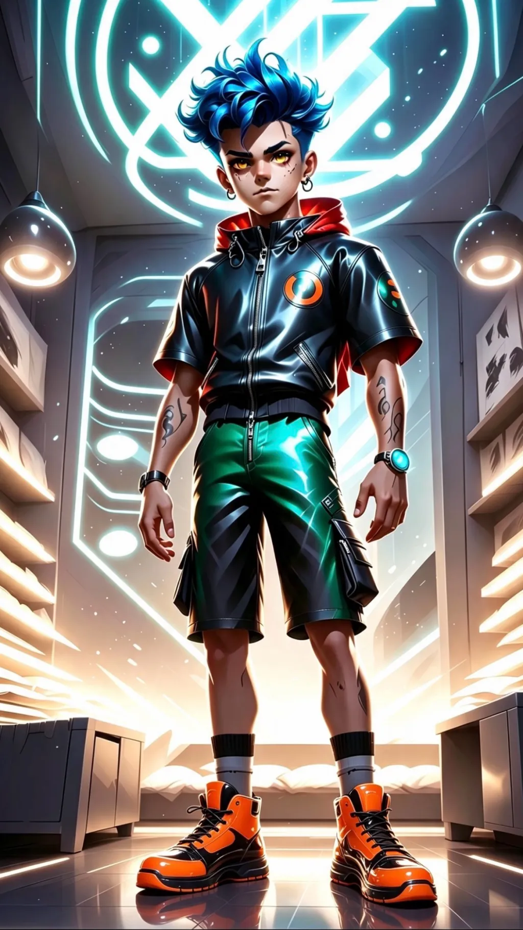 ai character: Leo background