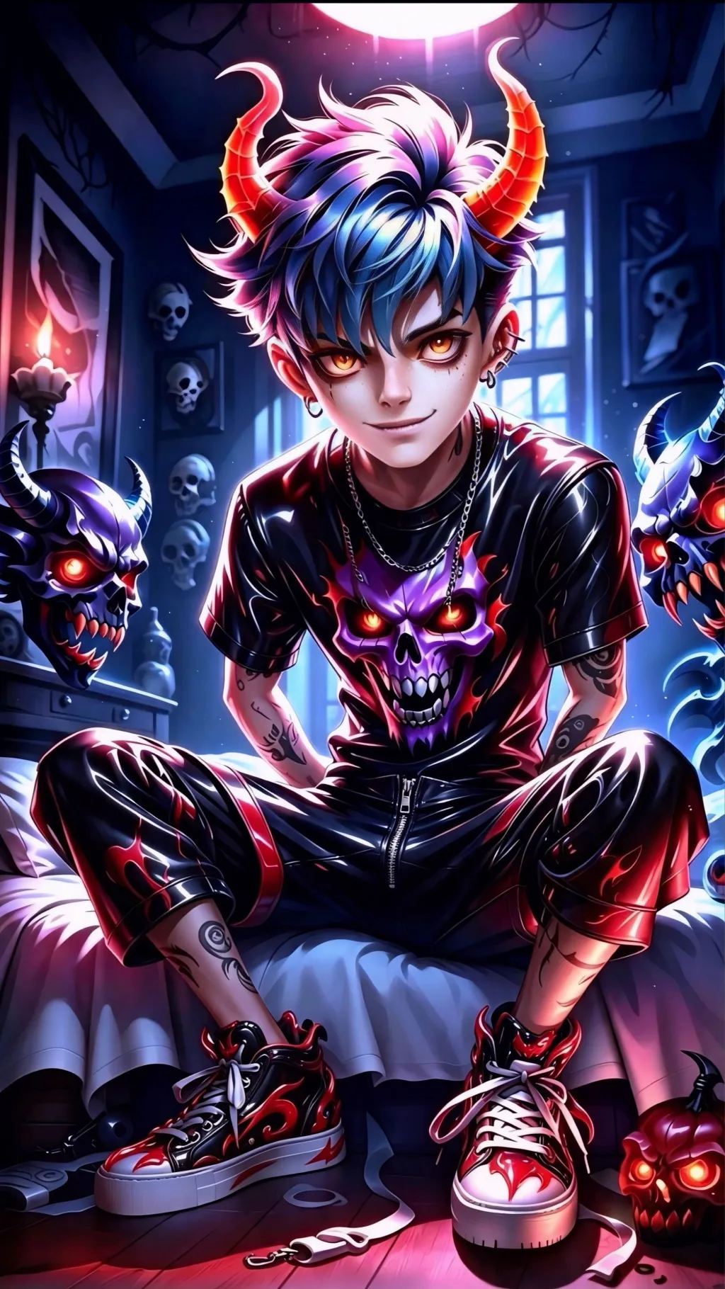 ai character: Oscar (😈) background