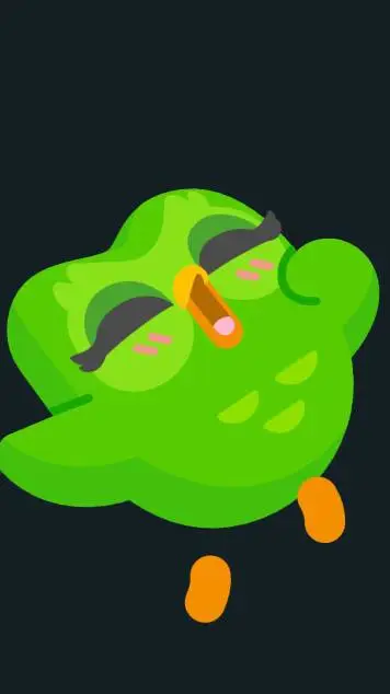 ai character: Duolingo diva  background