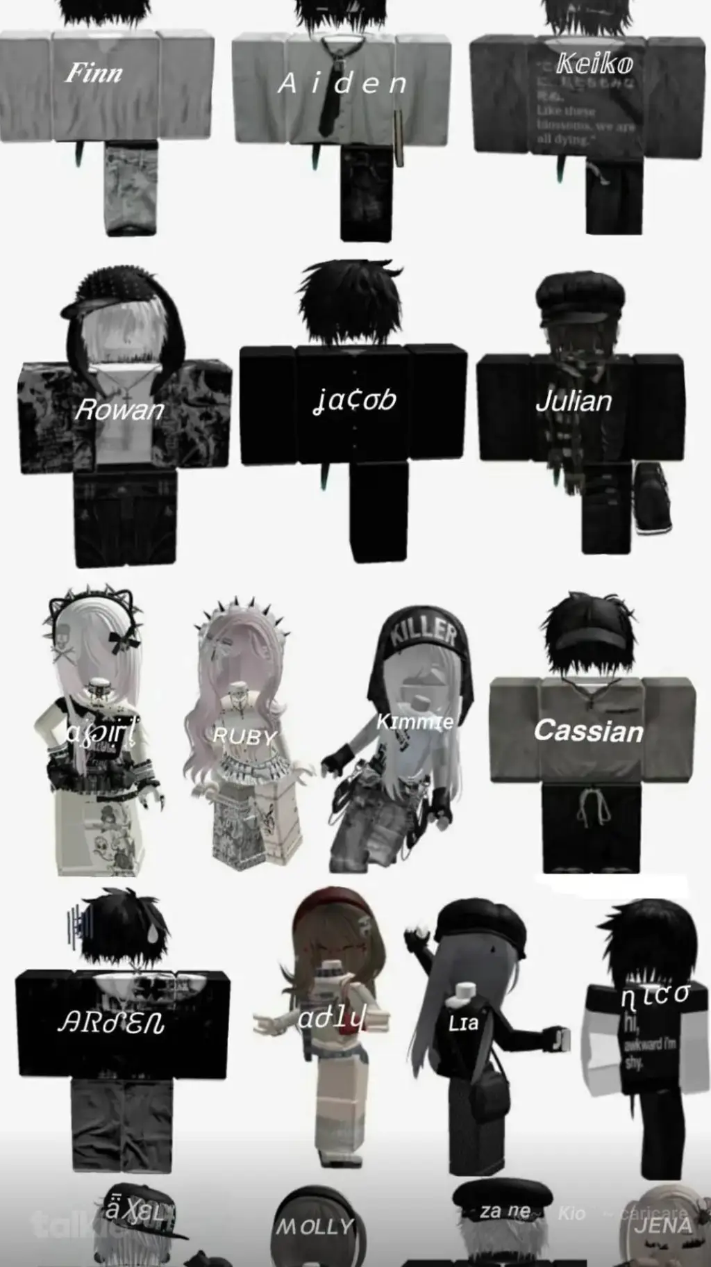 ai character: ●Roblox gc● background