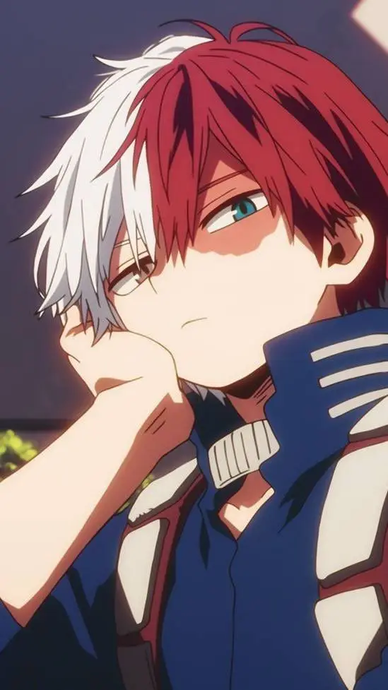 ai character: Shoto Todoroki  background