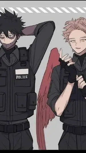 ai character: dabi and hawks background