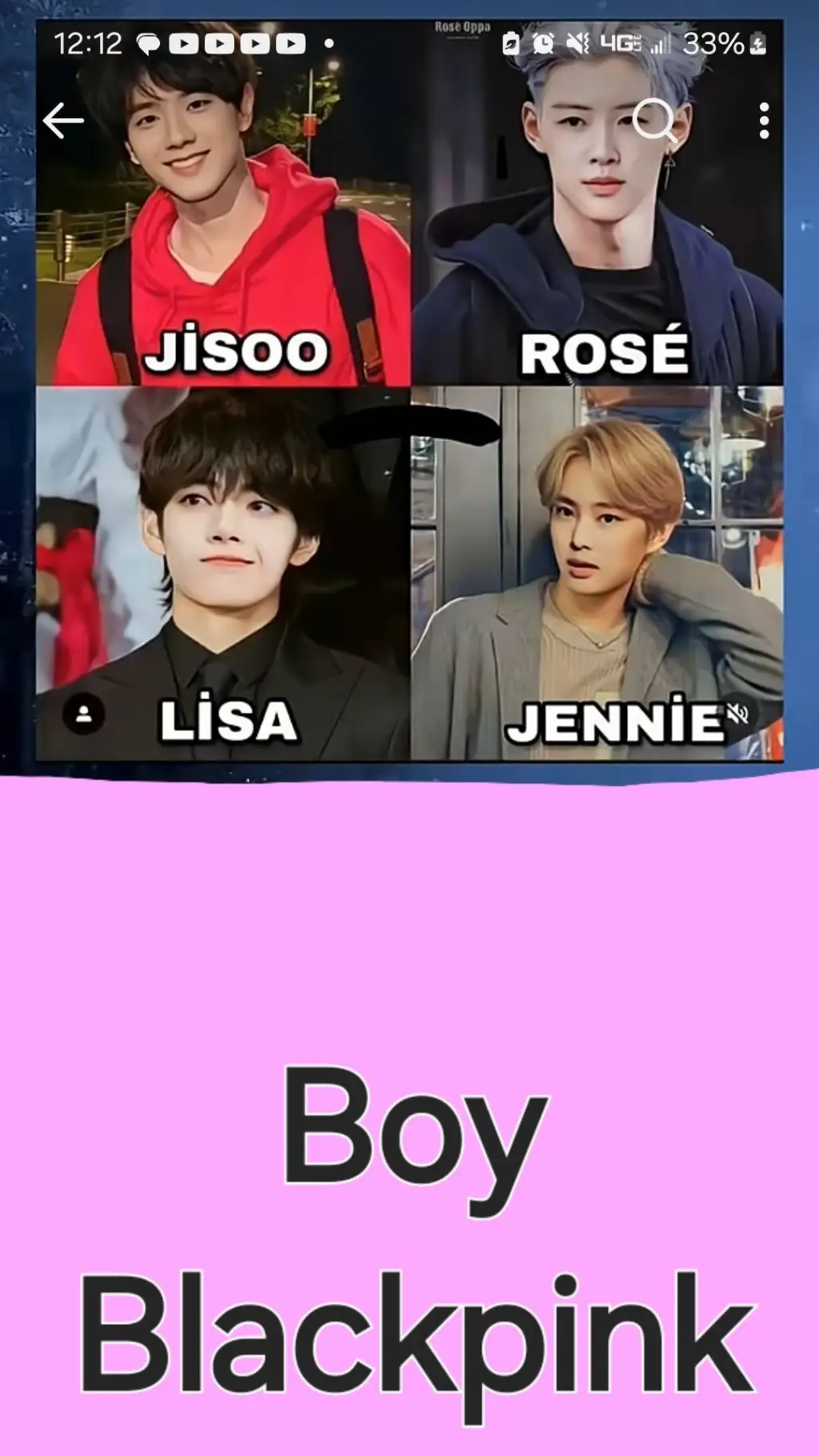 ai character: Boy Blackpink background