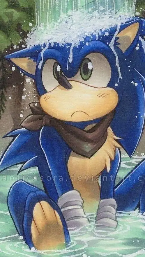 ai character: Sonic  background