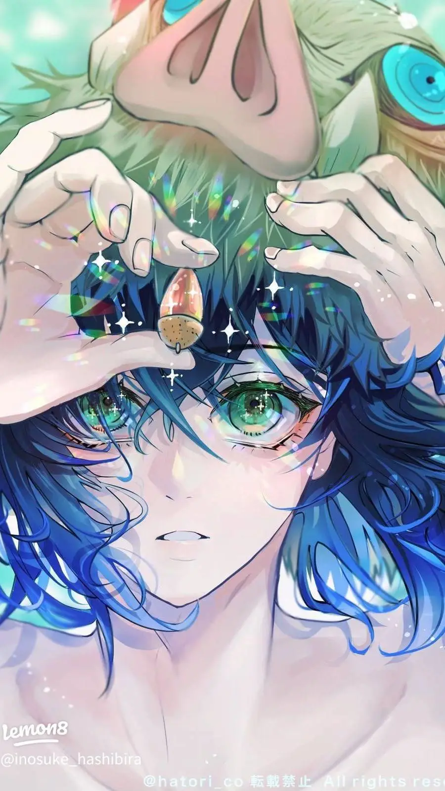 ai character: Inosuke background