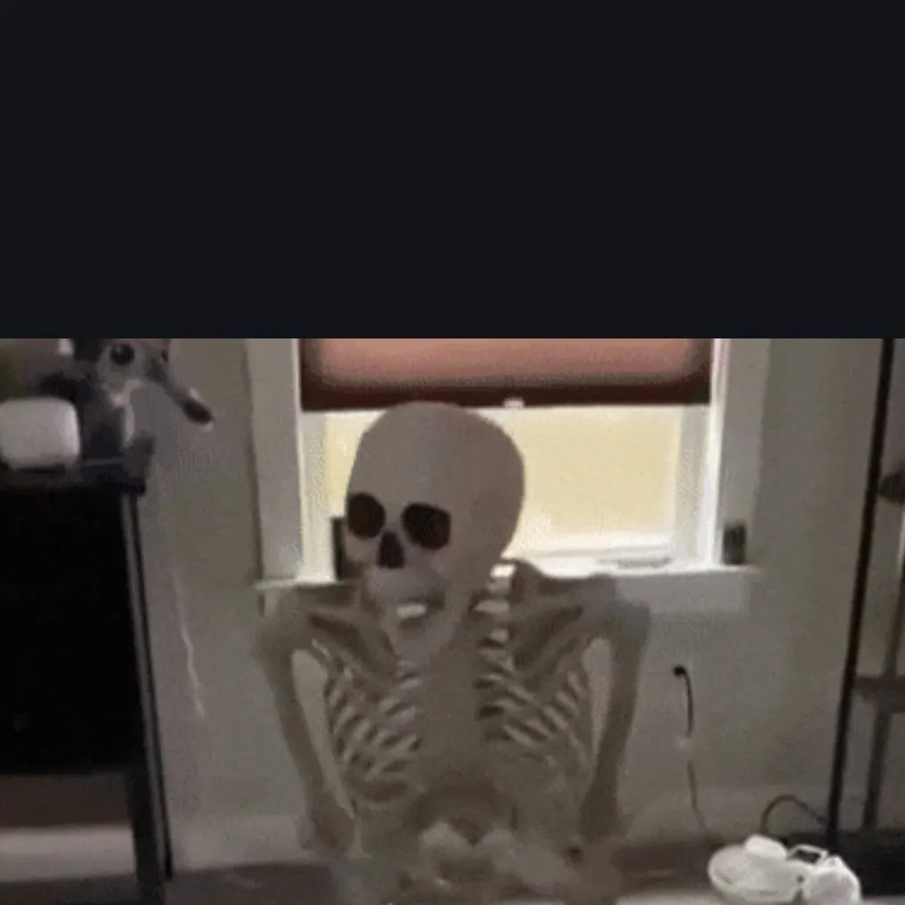 chat with ai character: skeleton