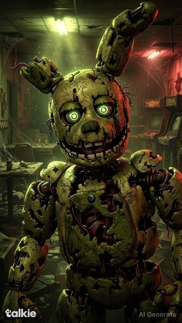 ai character: springtrap  background
