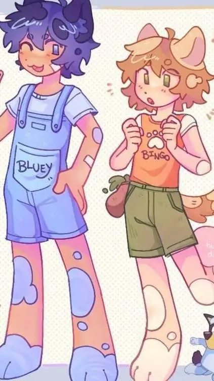 ai character: ~⚡︎Bluey Family⚡︎~ background