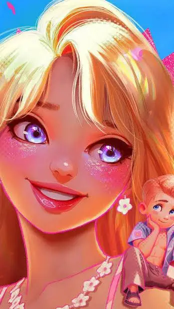 ai character: 🩷💖🌷Barbie🌷💖🩷 background