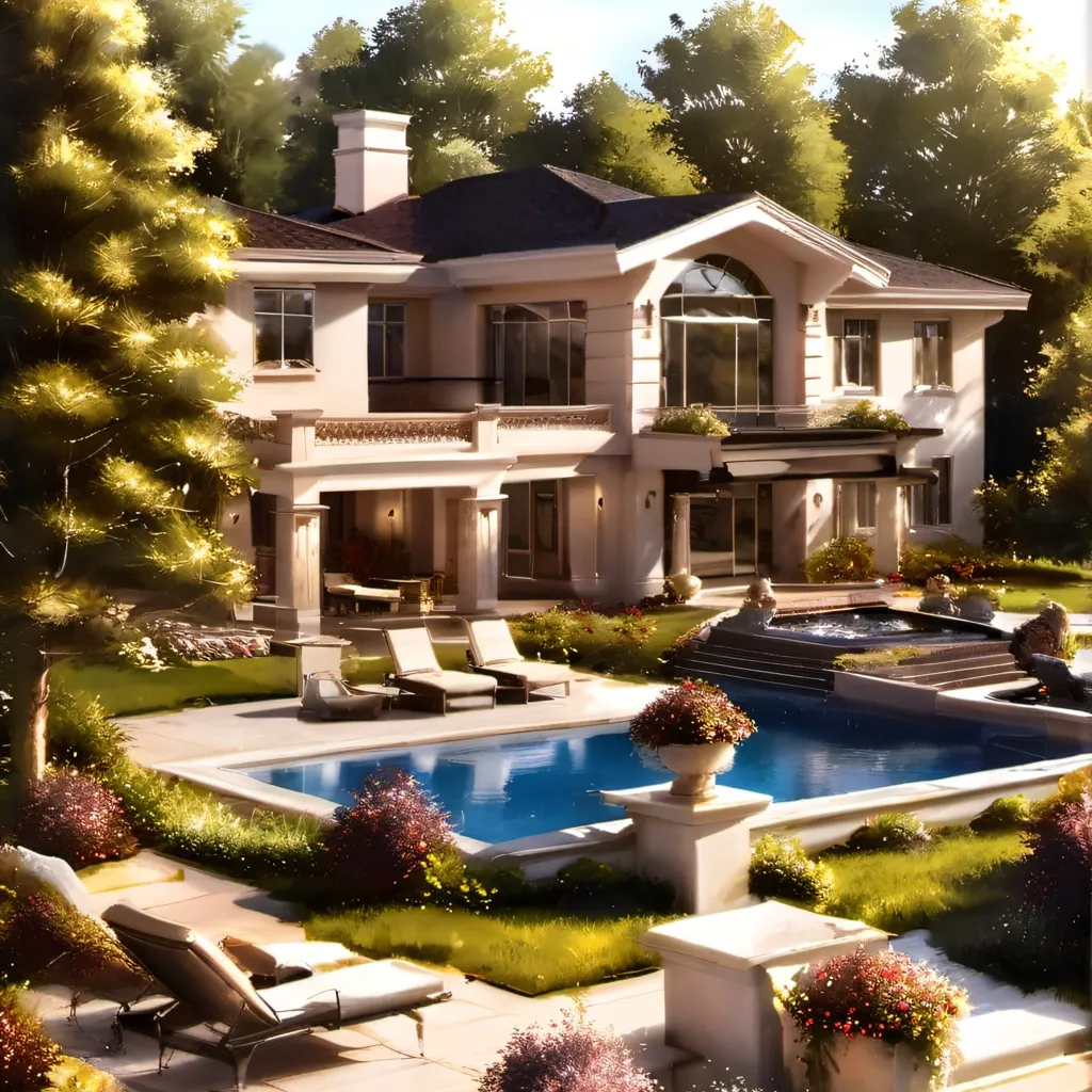 chat with ai character: Rich house be like