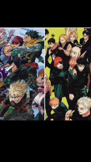 ai character: Mha x jjk background