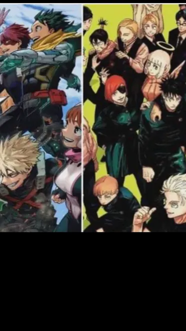 ai character: Mha x jjk background