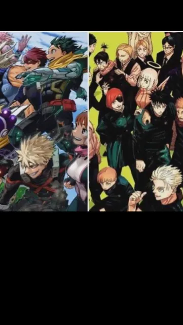 ai character: Mha x jjk background