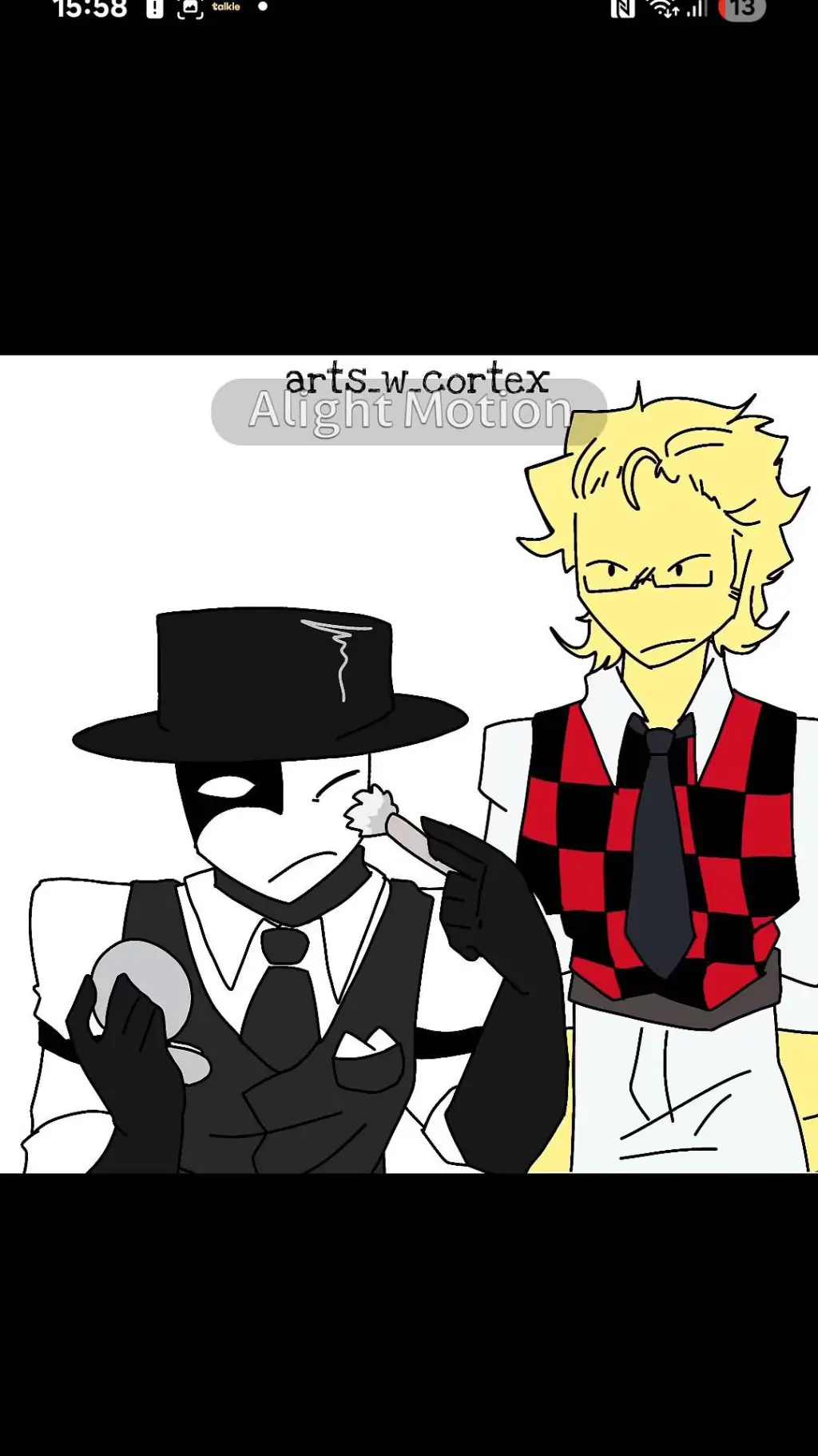 ai character: artful background