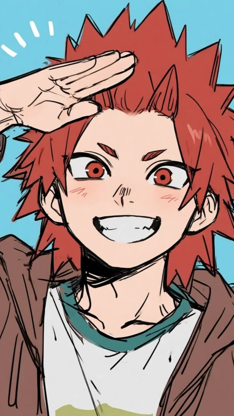 ai character: Eijiro kirishima  background