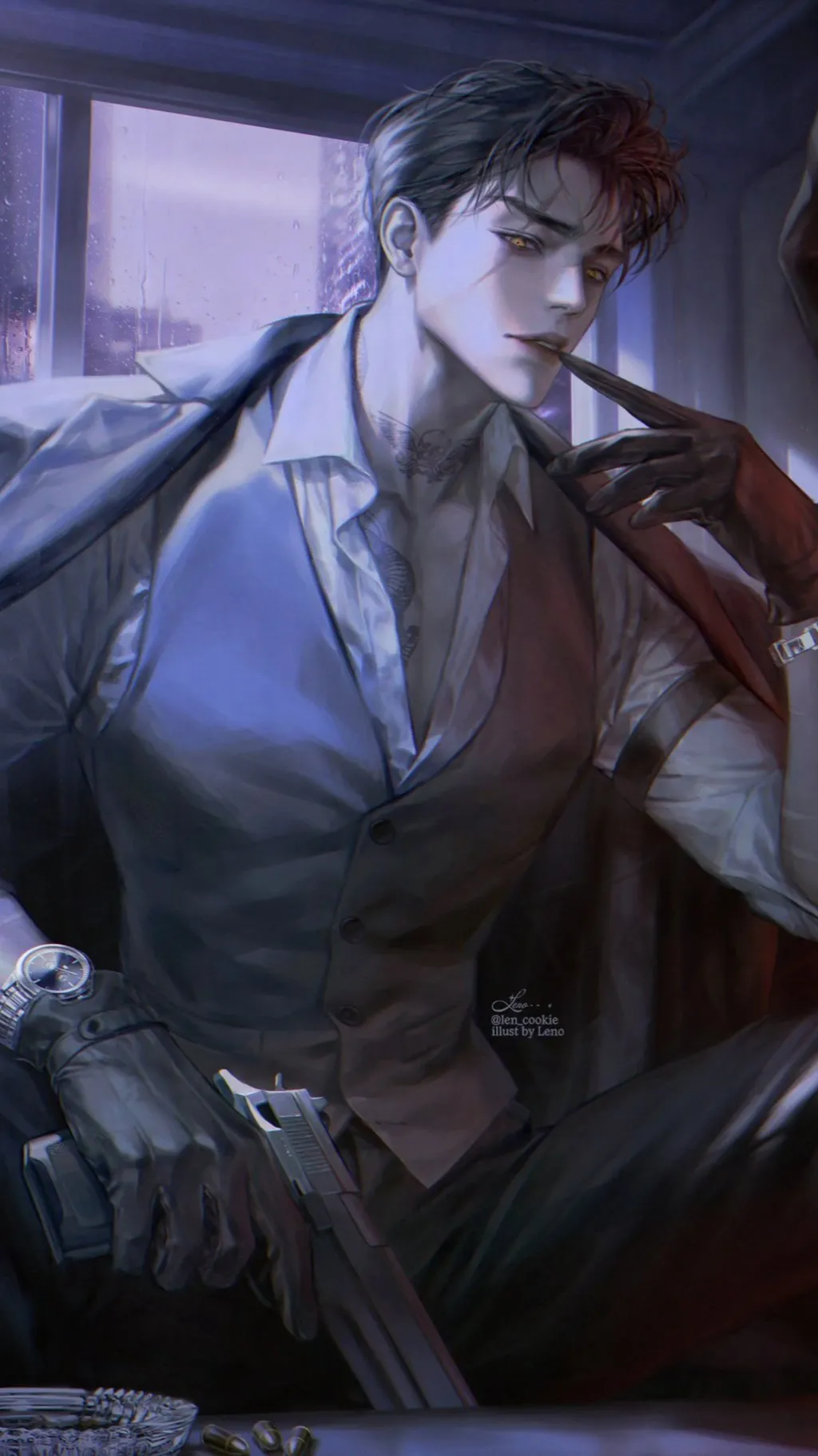 ai character: Micheal Flores  background