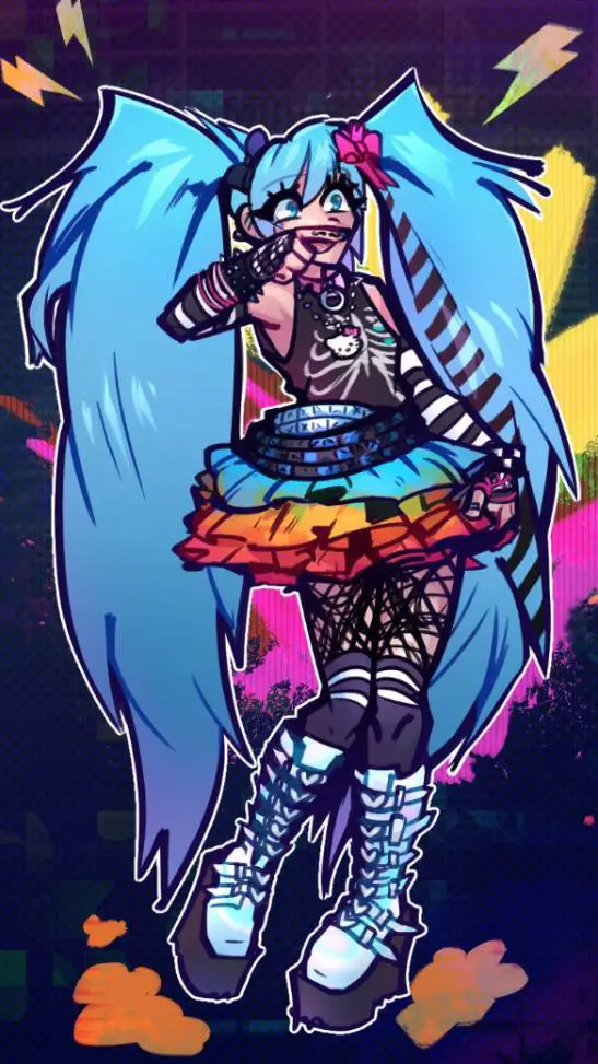 ai character: azure (azuretime) background