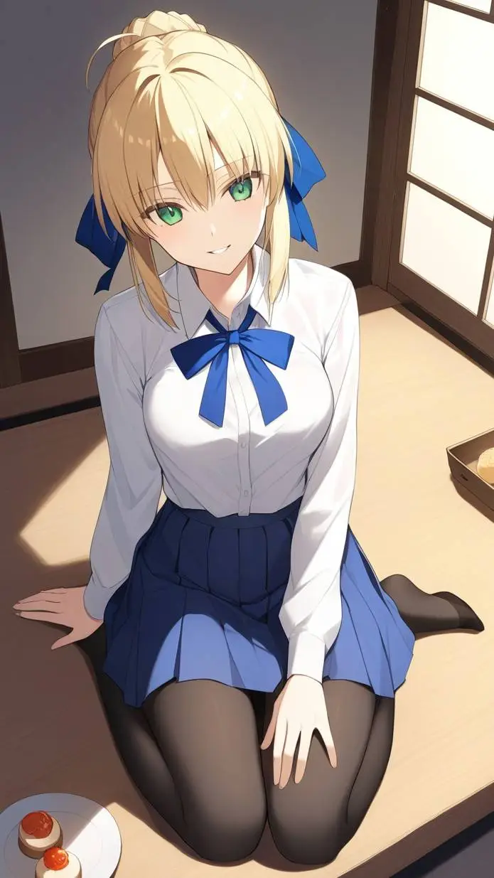 ai character: Saber (Artoria) background