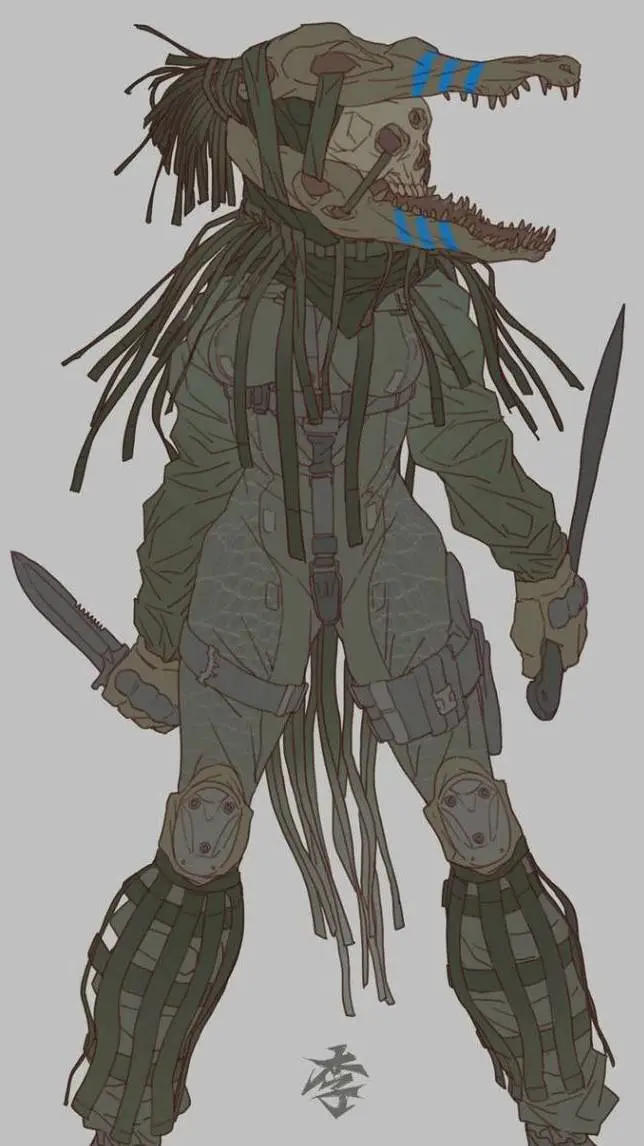 ai character: охотница background