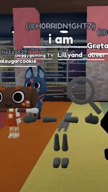 ai character: Dandys world 🐍✨ background