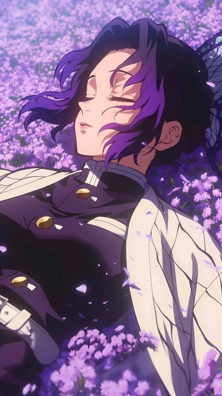 ai character: Shinobu asleep :>> background