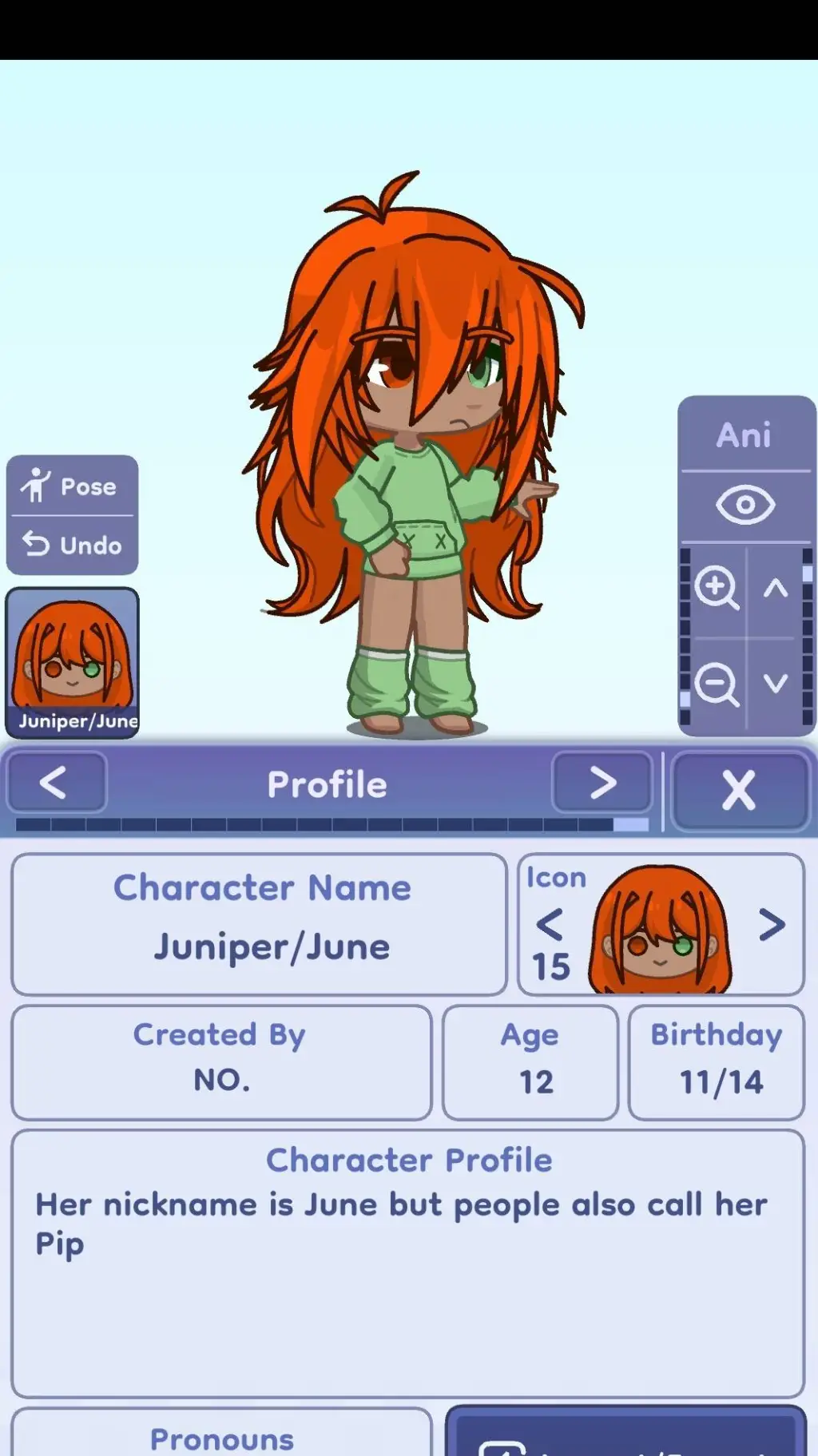 ai character: JUST TALK background