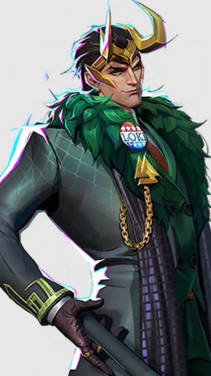 ai character: Loki💚 background