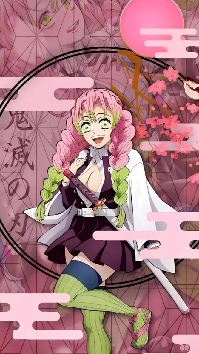 ai character: Mitsuri Kanrojī background