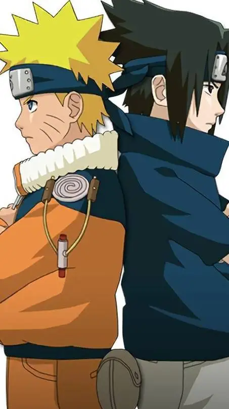 ai character: sasuke y naruto background