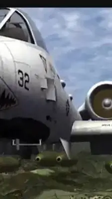 ai character: A10 plane  background