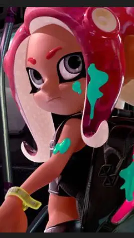 ai character: Agent 8 Splatoon background