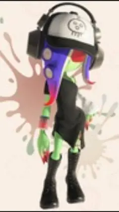 ai character: Acht Splatoon background