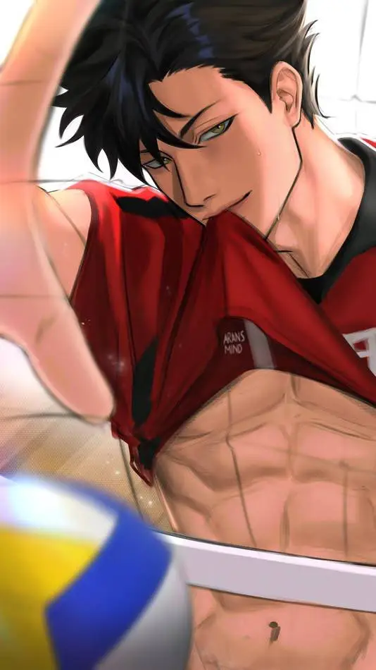 ai character: VOLLEYBALL ✨🤍 background