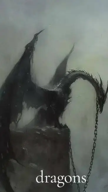 ai character: dragon  background