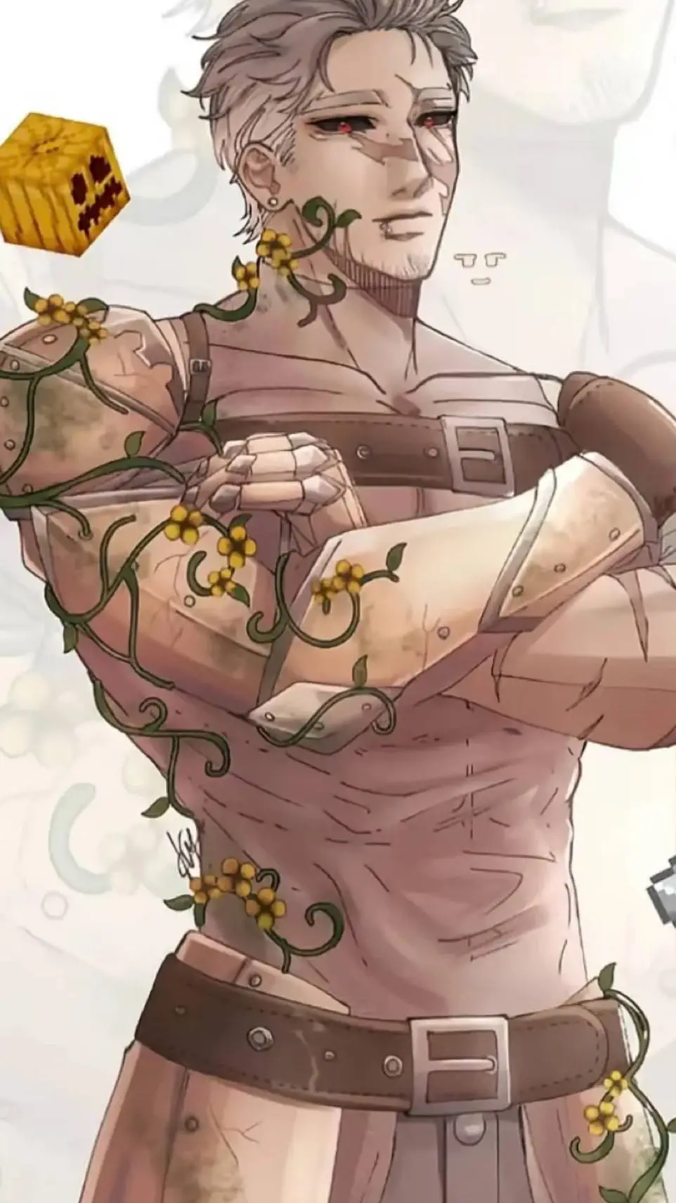 ai character: Iorn golem background