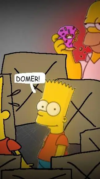 ai character: You vs Homer... background