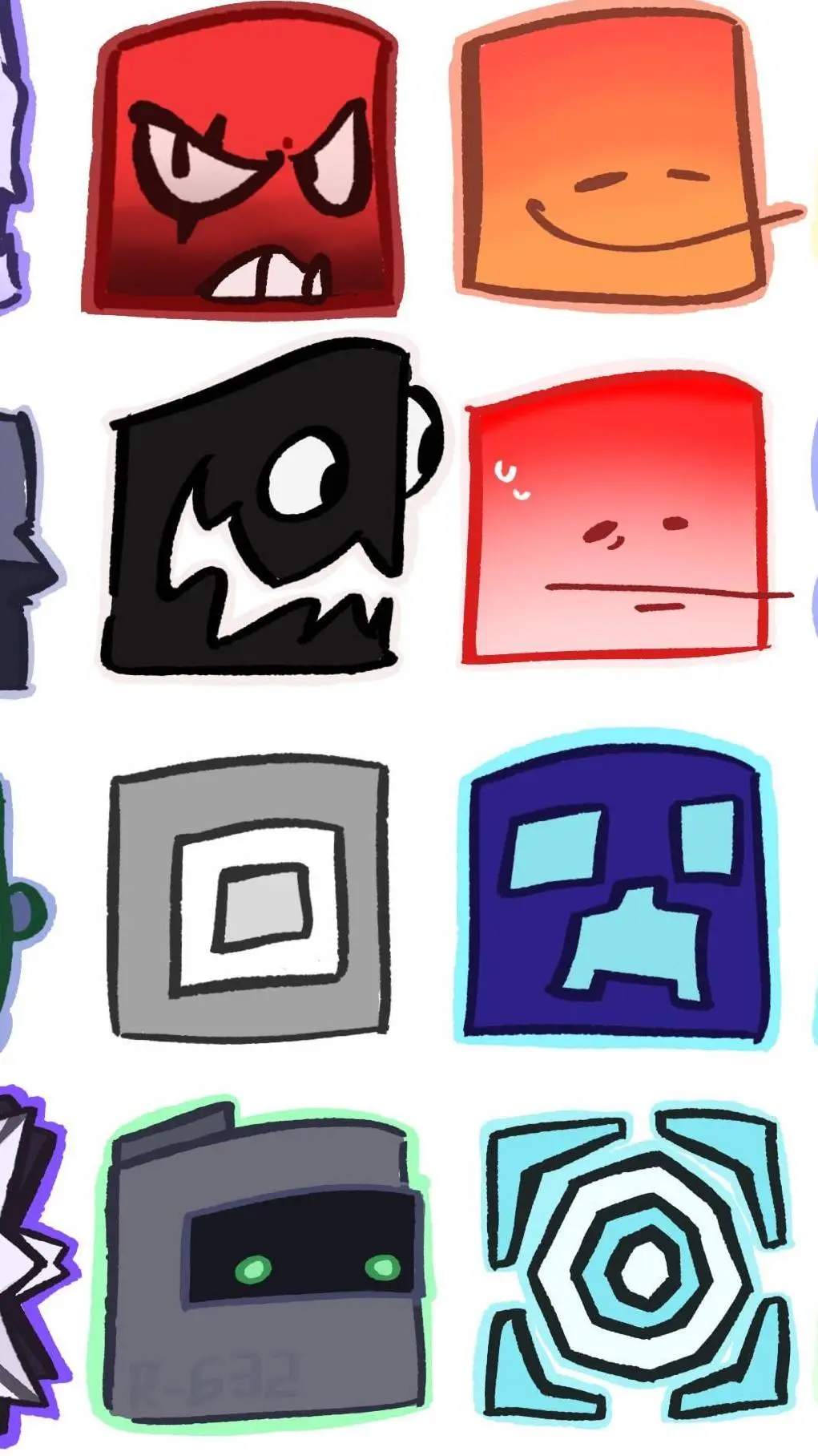 ai character: Geometry dash😔✌🏾 background