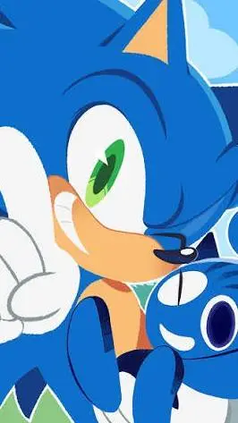 ai character: Sonic! background