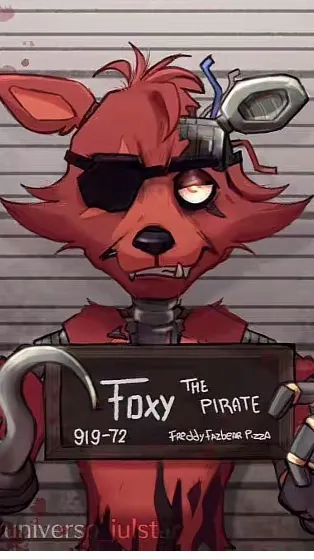 ai character: Withered foxy background