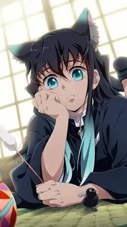 ai character: Alpha muichiro  background