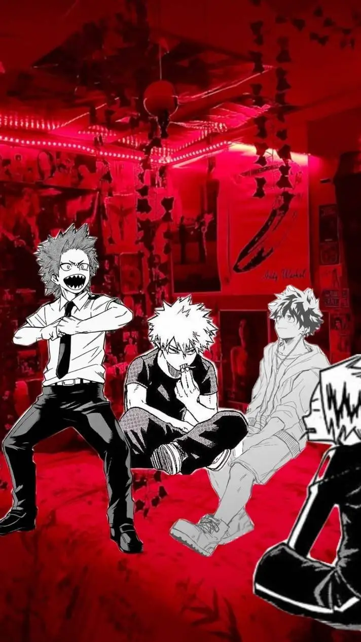 ai character: Mha boys Sleepover background