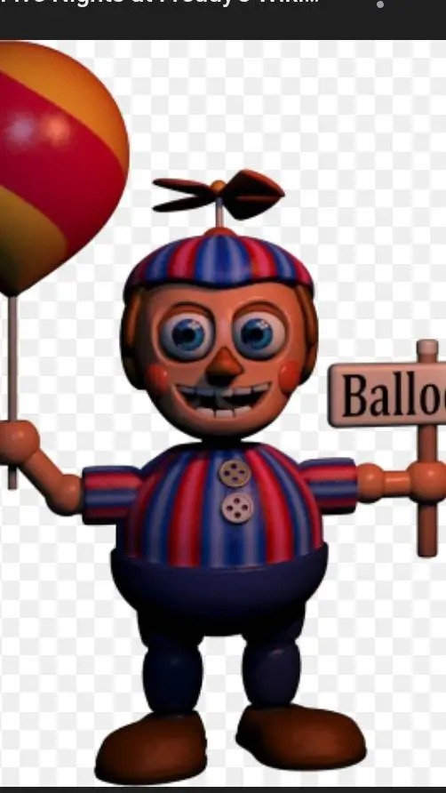 ai character: Ballon boy  background