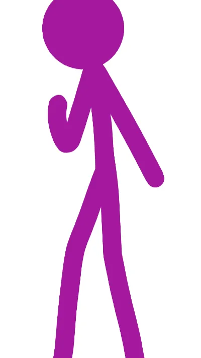 ai character: Purple background