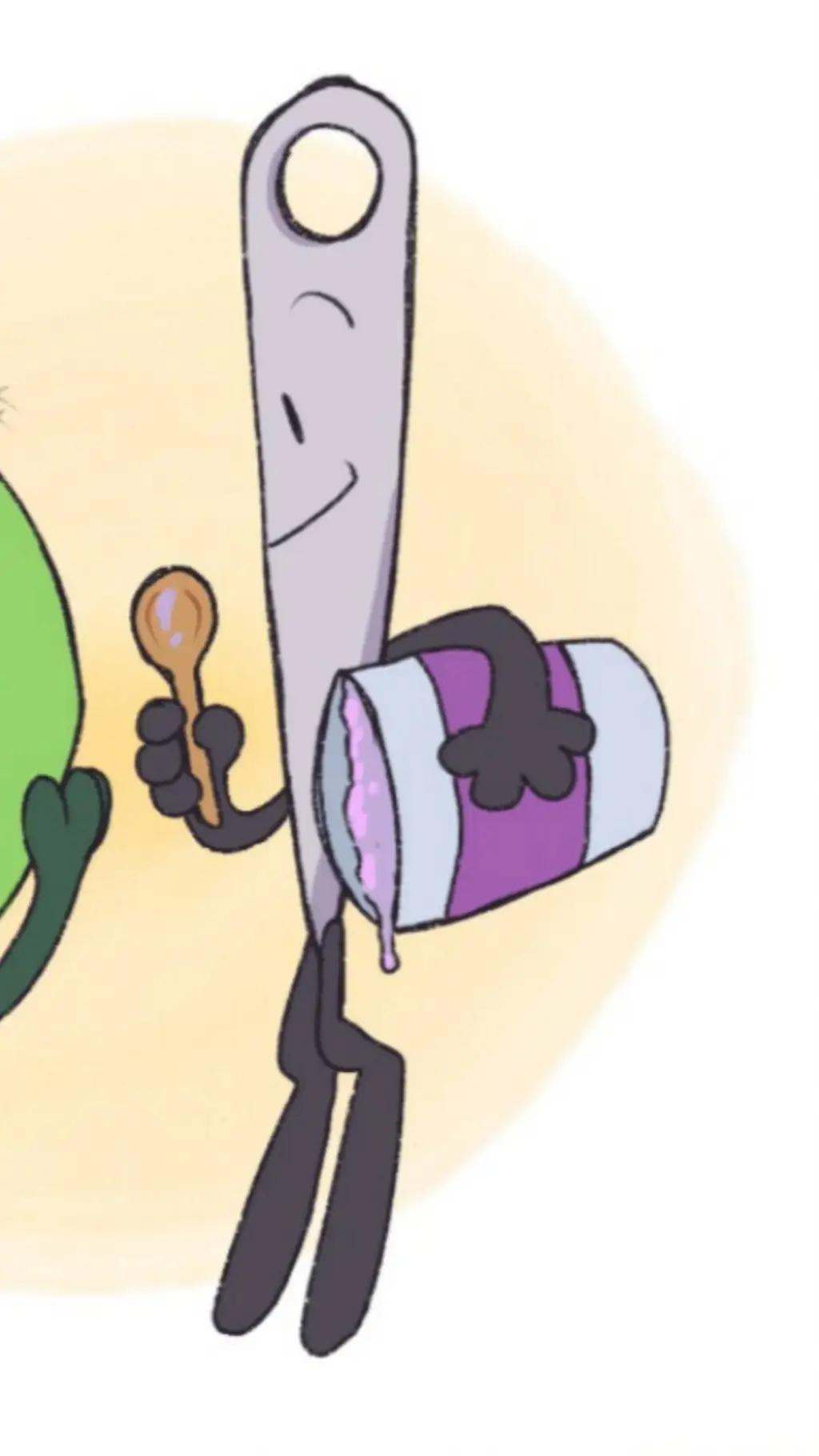 ai character: 彡彡 Needle ミミ background