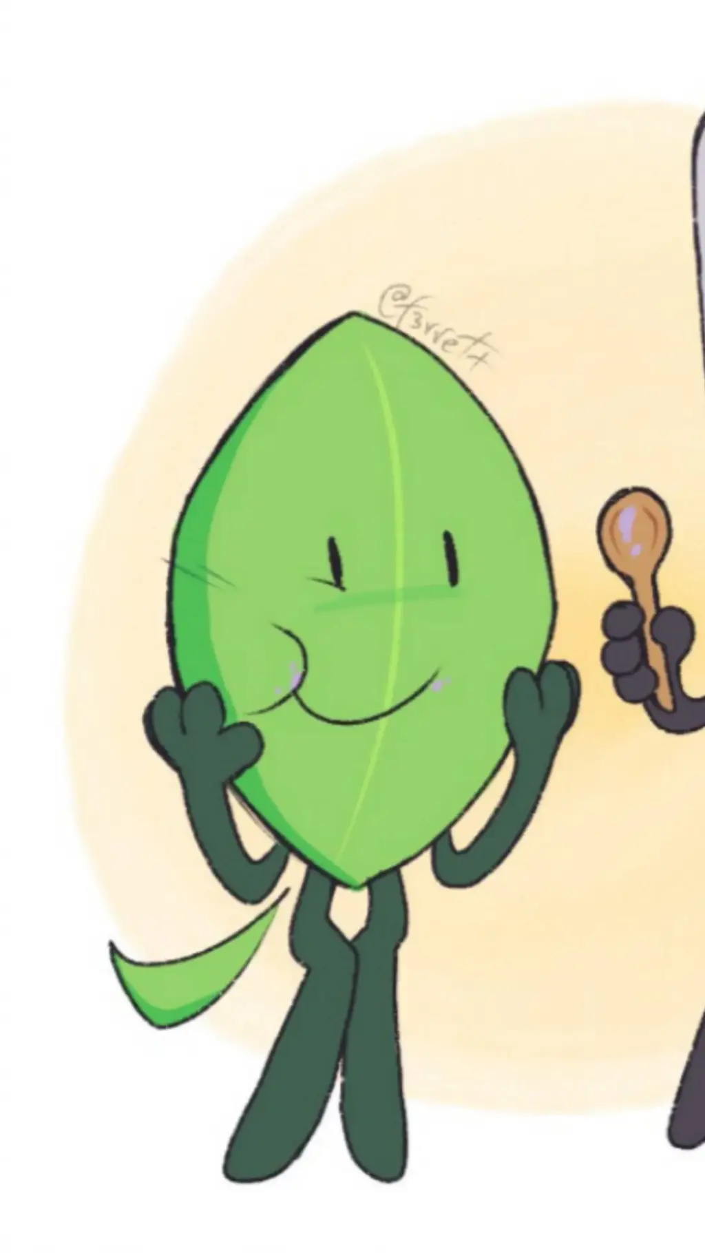 ai character: 彡彡 Leafy ミミ background