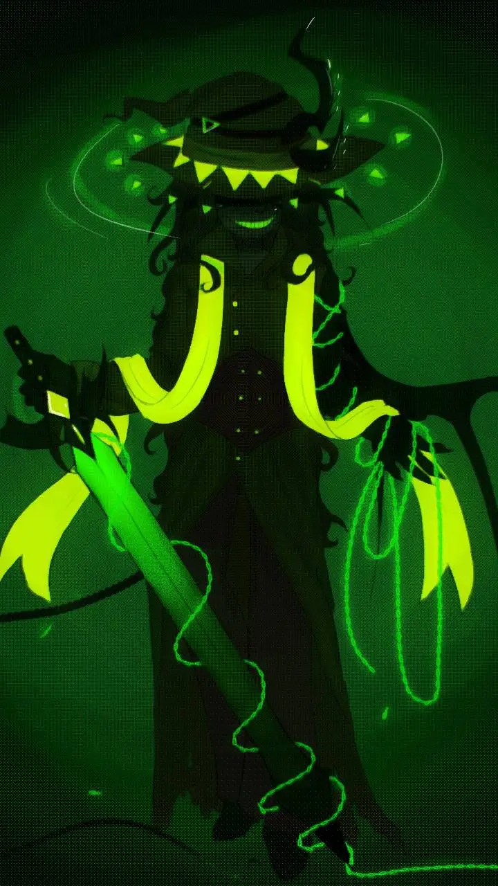 ai character: 彡彡 Darkheartミミ background