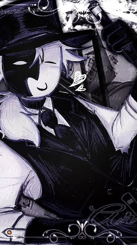 ai character: 🎩 ~𖤐ꋬꋪ꓄ꊰ꒤꒒𖤐~ 🪄 background