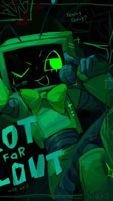 ai character: 彡彡 Vee ミミ background