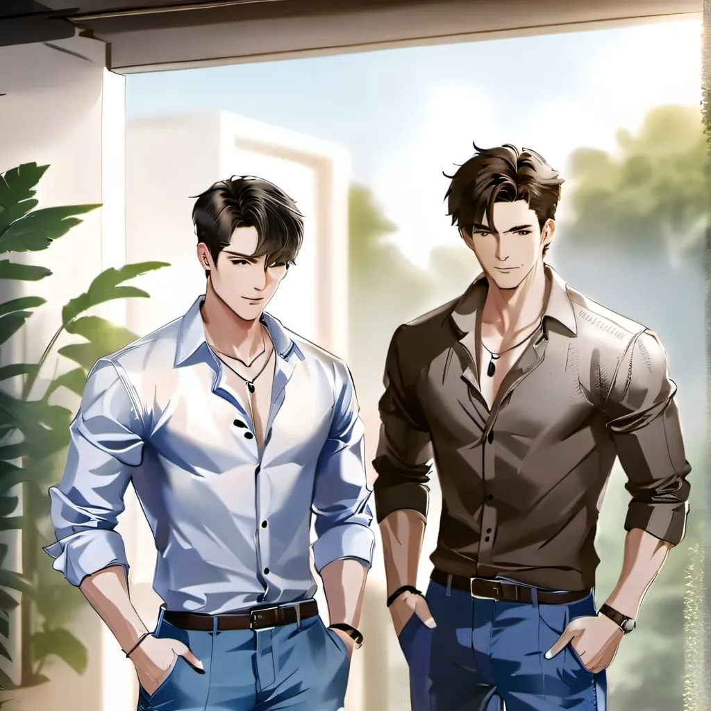 chat with ai character: teteu🩵 e Léo🤎