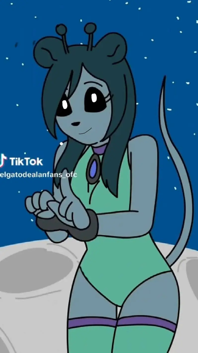 ai character: chica alien background